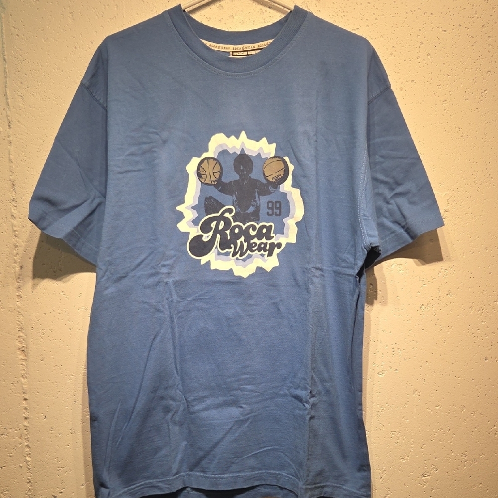 2000's Rocawear Royal Blue Graphic Tee (XL)